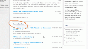 Parent Circulars